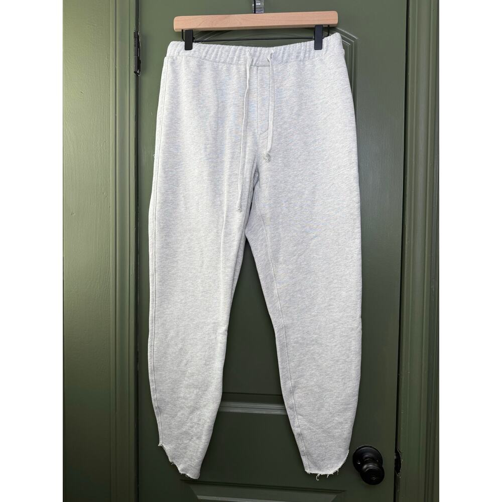 NWOT Frank & Eileen CHRISTINE Tulip Ankle Triple Fleece Sweatpant Gray Large - Picture 2 of 6